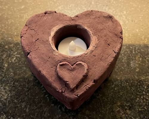 3. Mini Heart Candlestick Holder