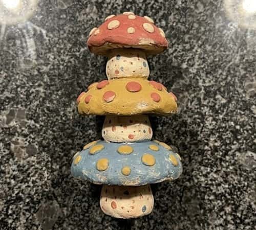 3. Stacked Mushroom Totem