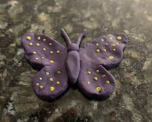 4. Purple Clay Butterfly