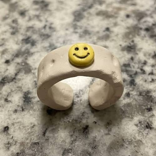 4. Smiley Face Clay Cuff
