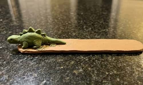 5. Clay Dinosaur Bookmark