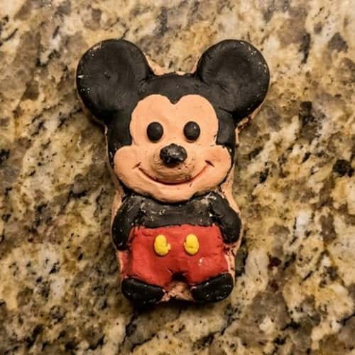 5. Mickey as a Tiny Clay Magnet