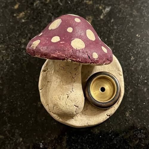 5. Mini Mushroom Witchy Clay Burner