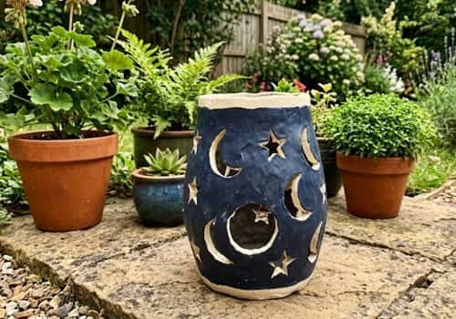 5. Moon-and-Star Garden Lantern