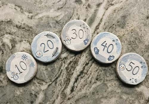 5. Snowball Toss Game Markers