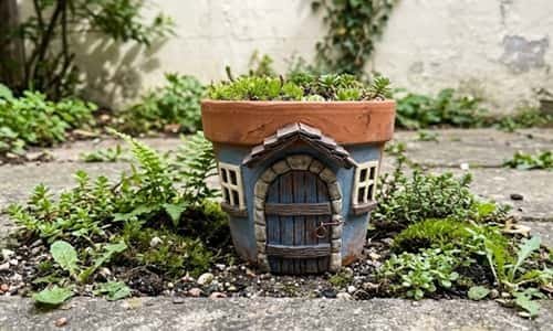 5. Tiny Cottage Door Pot