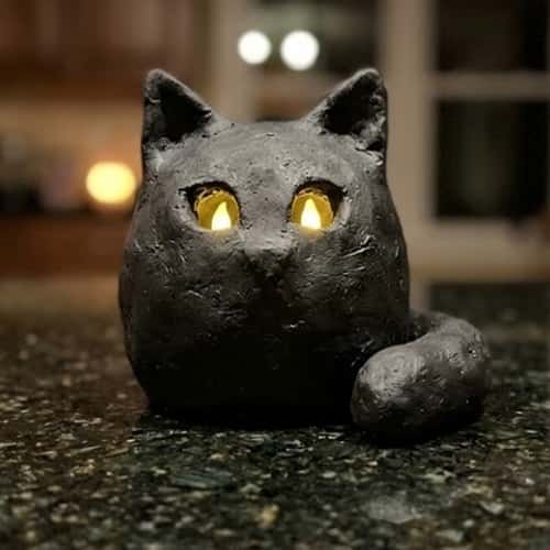 6. Black Cat Witch Lantern