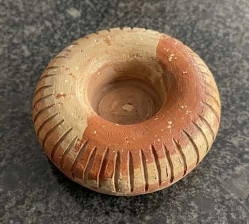 6. Donut Ring Boho Clay Candle Holder