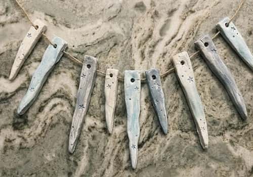 7. Clay Icicle Ornament Garland