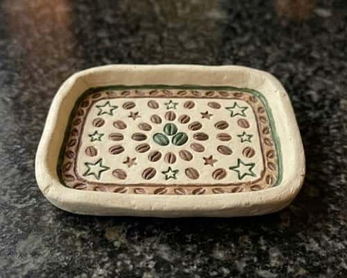 7. Mini Clay Coffee Tray