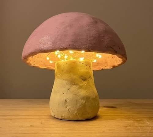 7. Pastel Mushroom Night Lamp