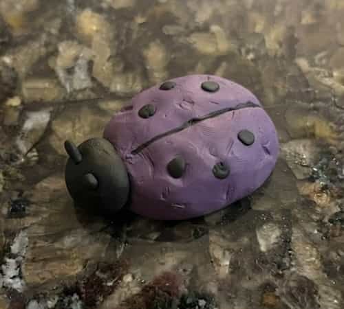 7. Purple Clay Ladybug