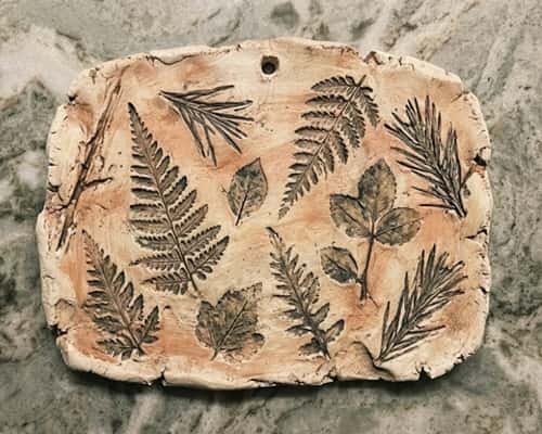 8. Clay Nature Collage Plaque