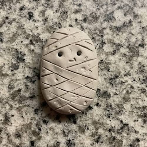 8. Cute Mummy Clay Magnet