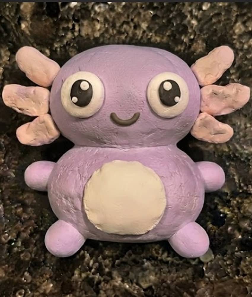 Air Dry Clay Axolotl Craft