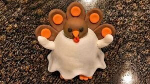 Clay Turkey Disguised as a Ghost Craft - featured