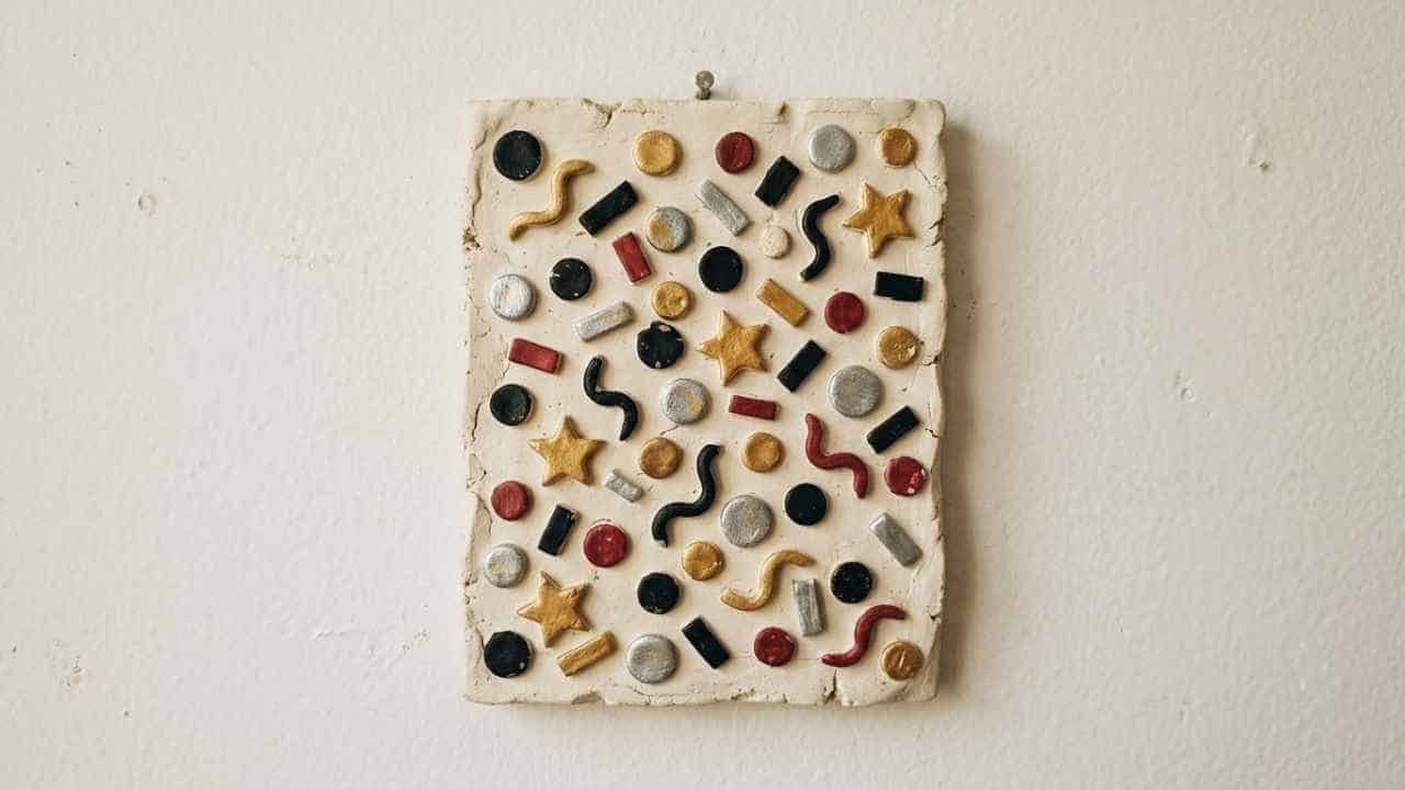 Clay Wall Decor for New Year - featured