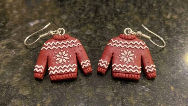 DIY Clay Christmas Earring Ideas - Featured