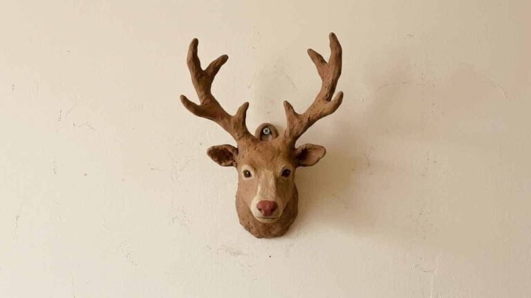 DIY Clay Wall Decor for Christmas Using Air Dry Clay - featured