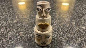 DIY Totem Clay Sculpture - featured