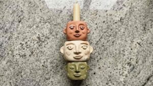 DIY Totem Stacked Taper Candle Holder Ideas - featured