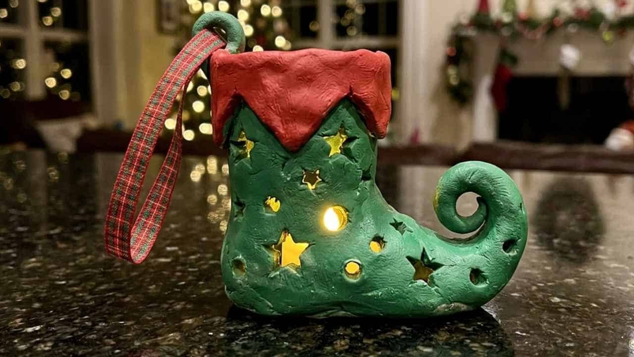 Elf On The Shelf Clay Lantern Ideas - featured