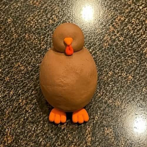 Step 3 - Add a Tiny Turkey Head