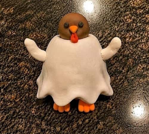 Step 7 - Give the Ghost a Friendly Spooky Face