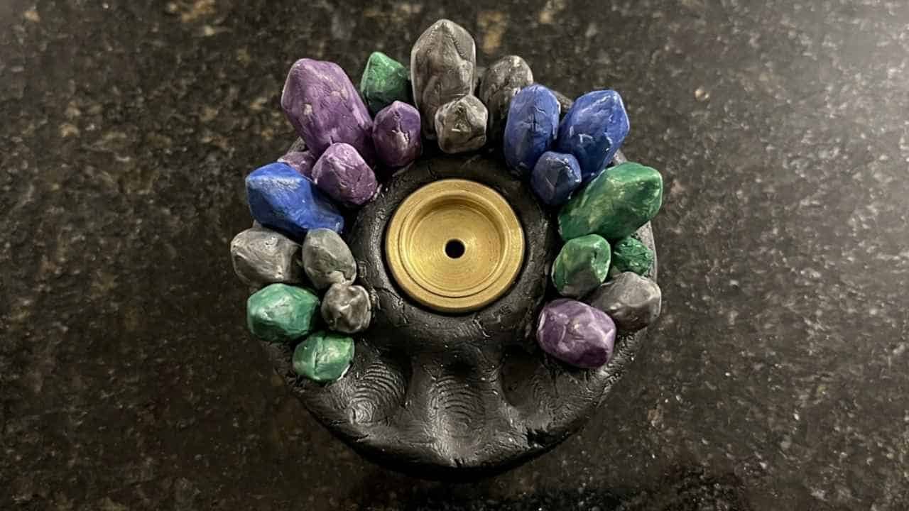 Witchy Clay Incense Burner Craft - featured