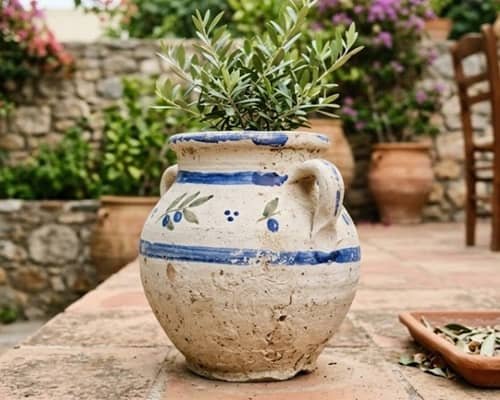 1. Blue and White Amphora Flower Pot