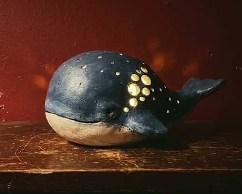 10. Whale Clay Night Lamp