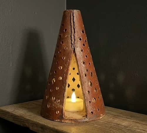 11. Perforated Cone Lantern