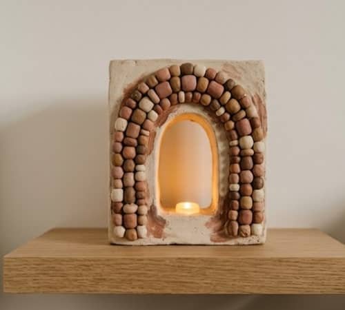 3. Clay Beaded Arch Lamp