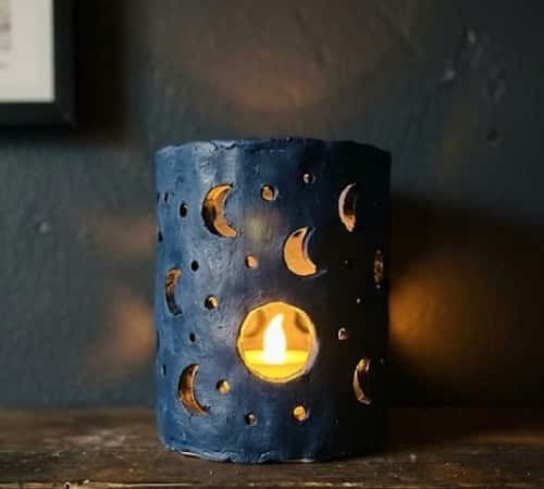 5. Crescent Cutout Lantern