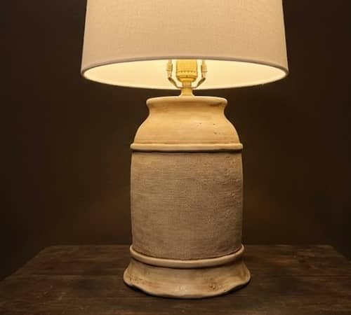 5. Textured Linen-Effect Clay Base