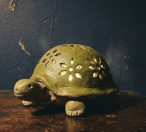7. Turtle Shell Glow Lamp