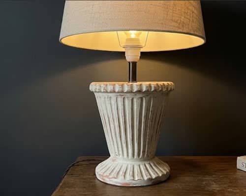 9. Fluted Flower-Pot Lamp Base