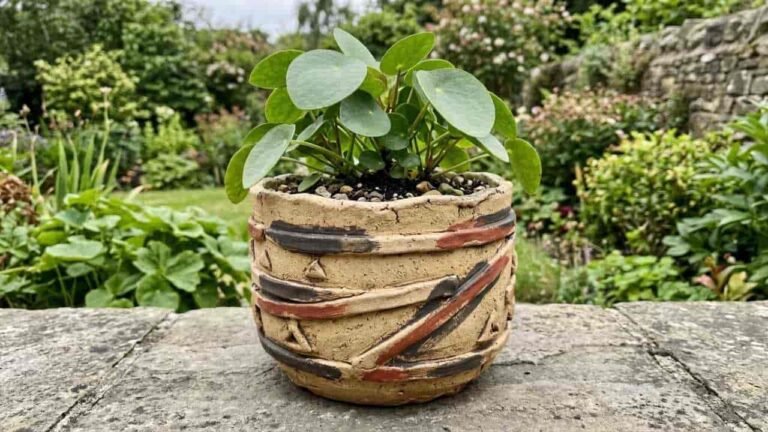 Boho Clay Flower Pot Craft - featured