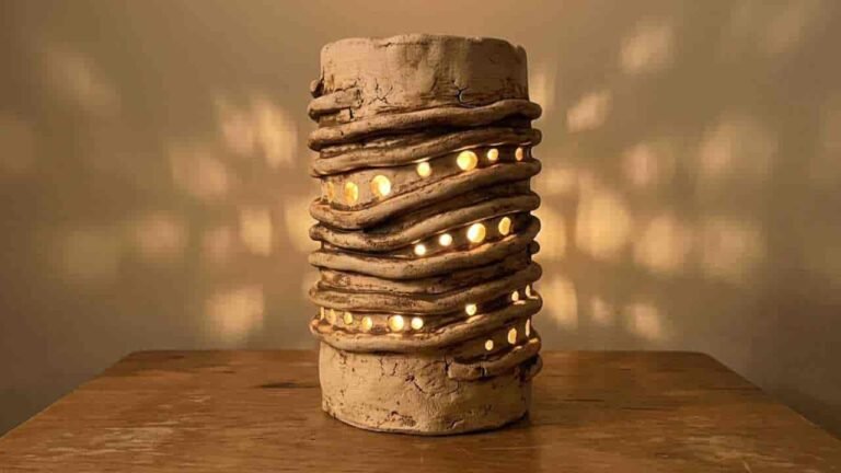 Boho Clay Lamp Craft Ideas - featured