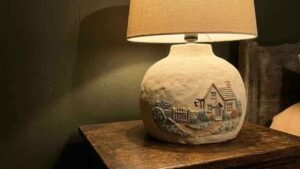 Cottagecore Clay Lamp Craft Ideas - featured