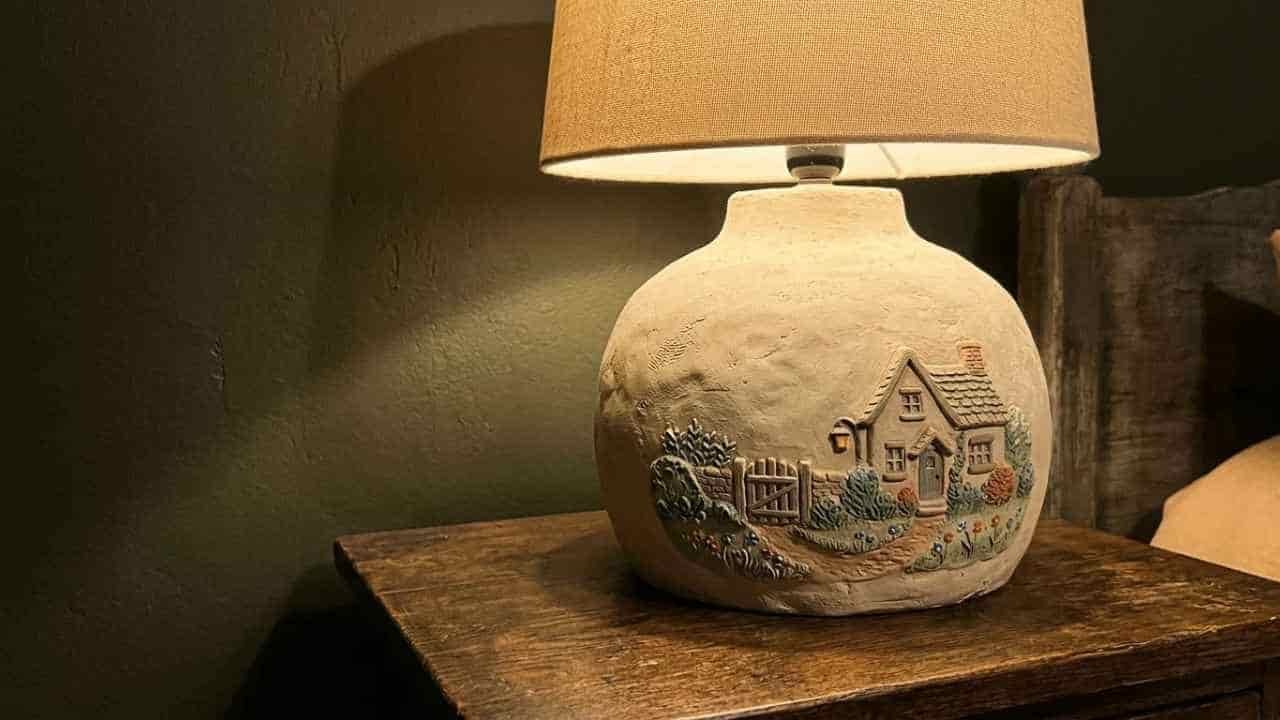 Cottagecore Clay Lamp Craft Ideas - featured